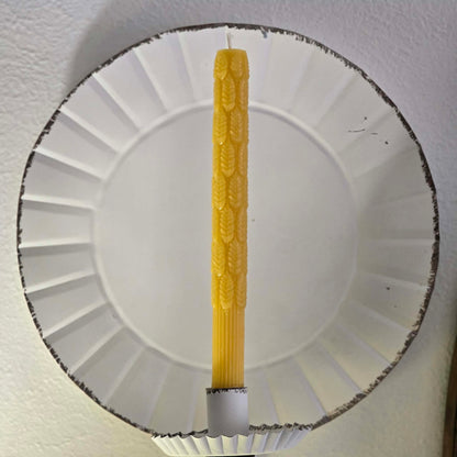 Eternal Wheat Tapers - Set of 2 | Beeswax Candles