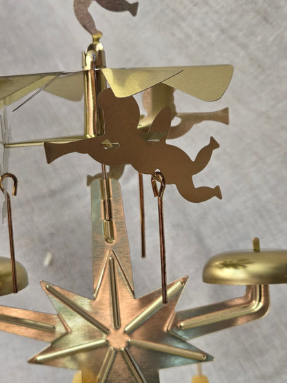 Angel Bells Chime Candle Carousel | Holiday Candle Spinner