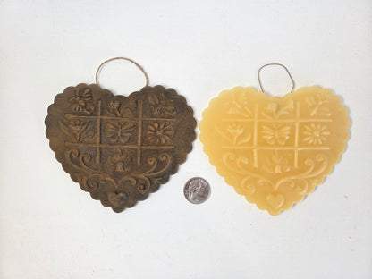 Spring Blessings Heart | Beeswax Ornament