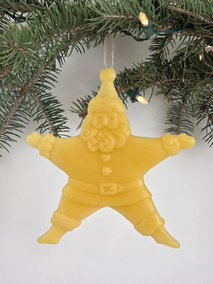 Star Santa | Beeswax Ornament