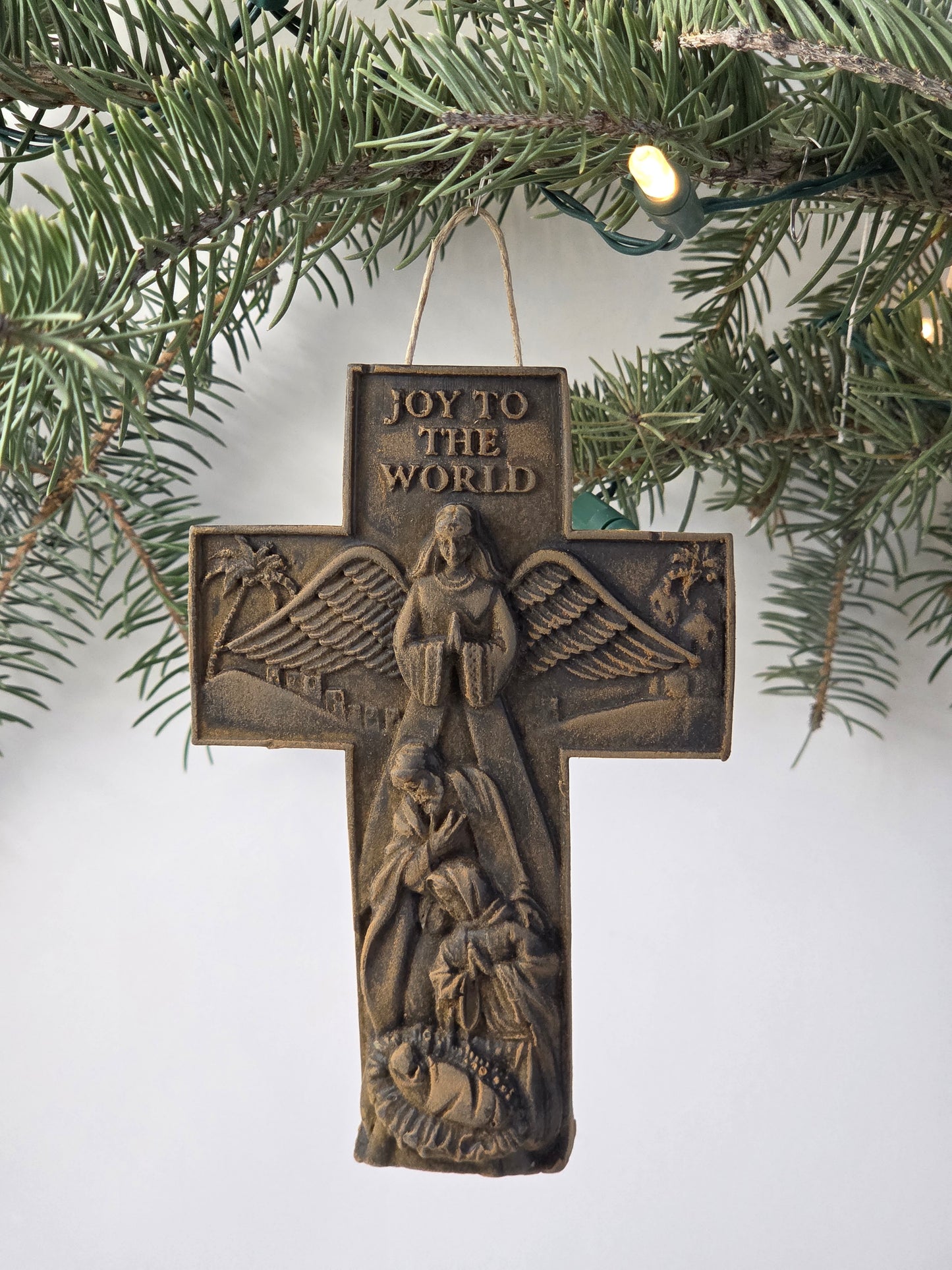 Joy to the World Cross | Beeswax Ornament