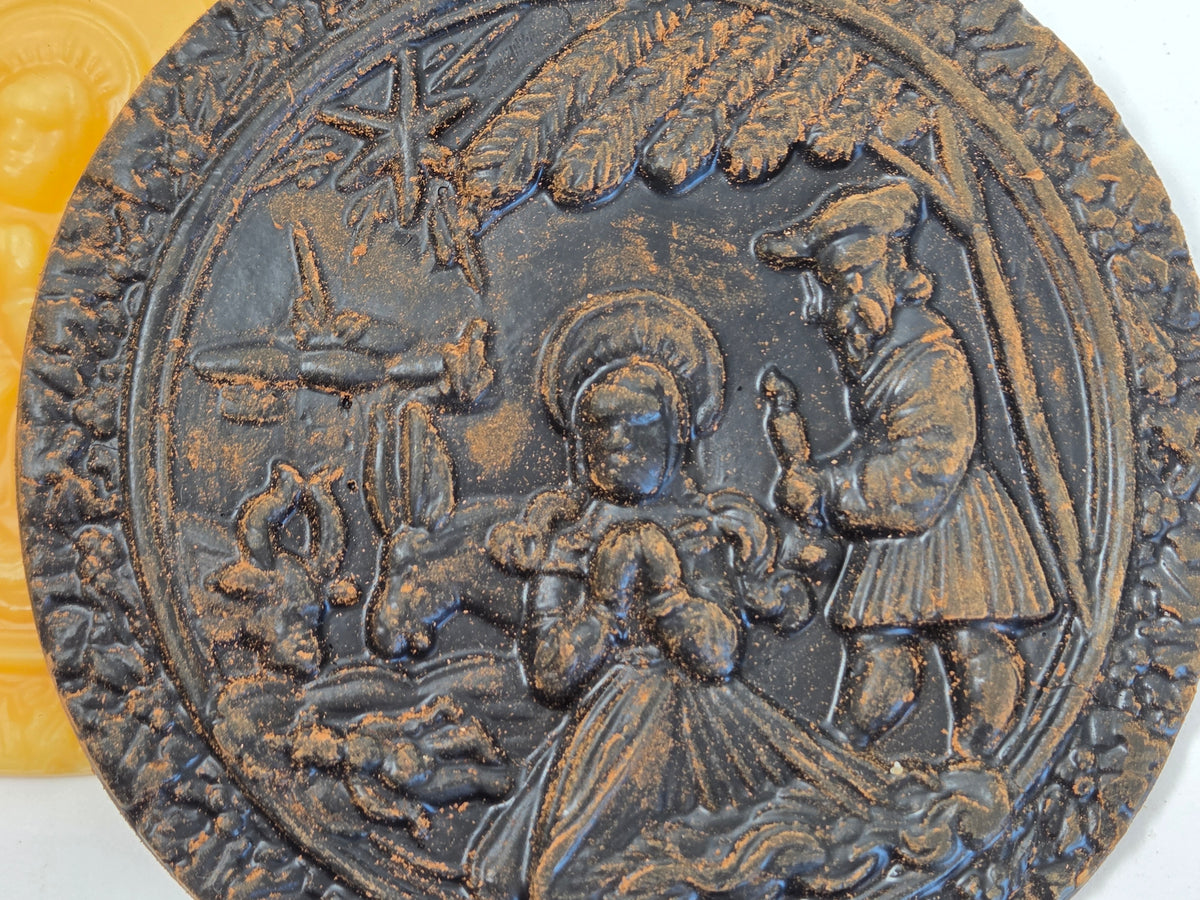 Old World German Nativity | Beeswax Ornament