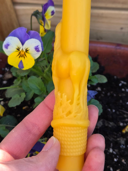 Stallion in the Sunset Tapers - Set of 2 | Beeswax Candles