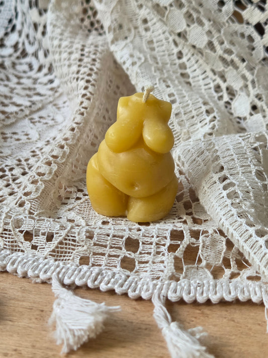 Chubby Mother Votive, Set of 3 | Beeswax Candle