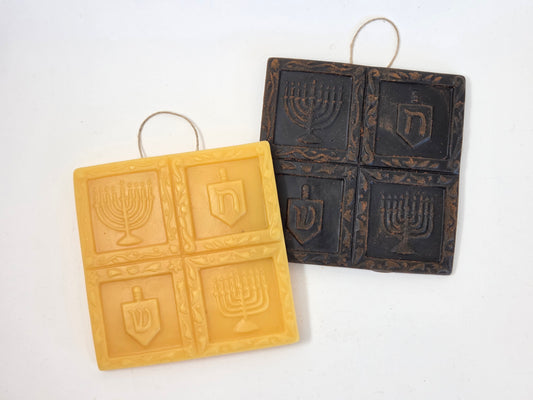 Menorahs and Dreidels | Beeswax Ornament