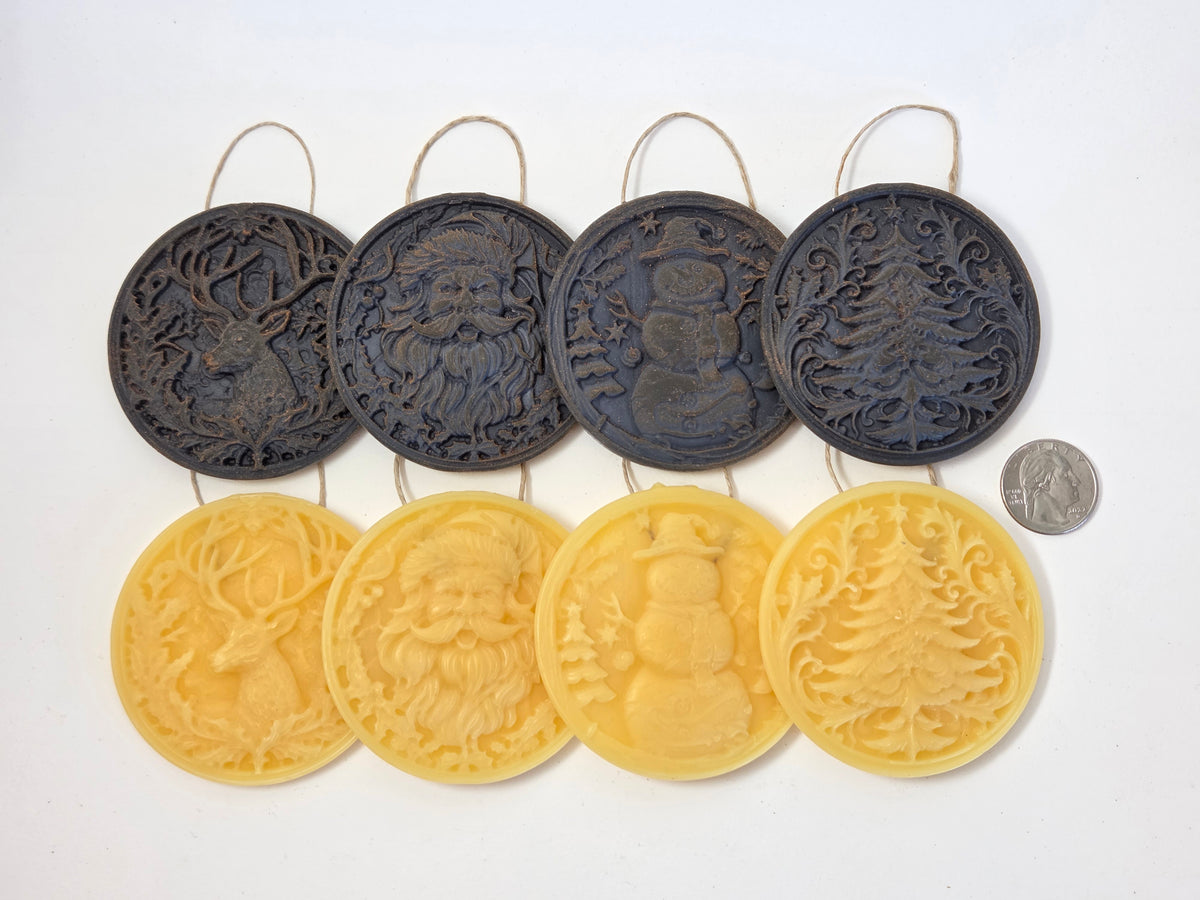 Christmas Spirit - Set of 4 | Beeswax Ornament