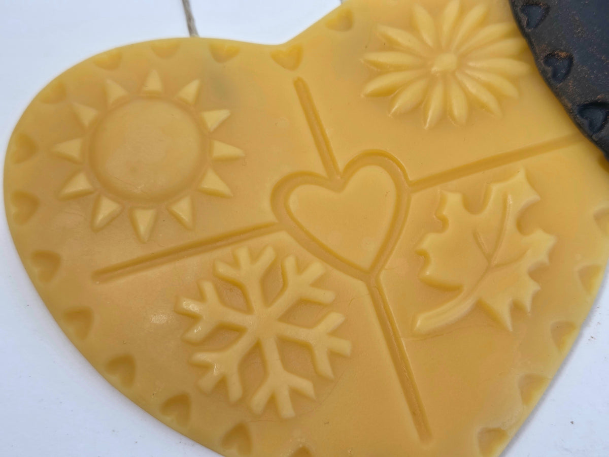 Four Seasons Heart | Beeswax Ornament