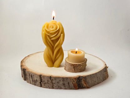 Feminine Flower | Beeswax Candle