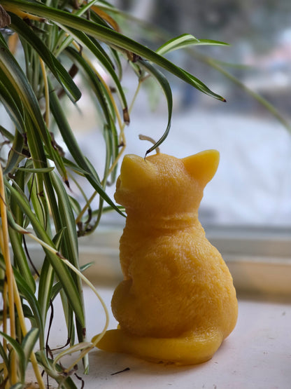 Happy Cat | Beeswax Candle