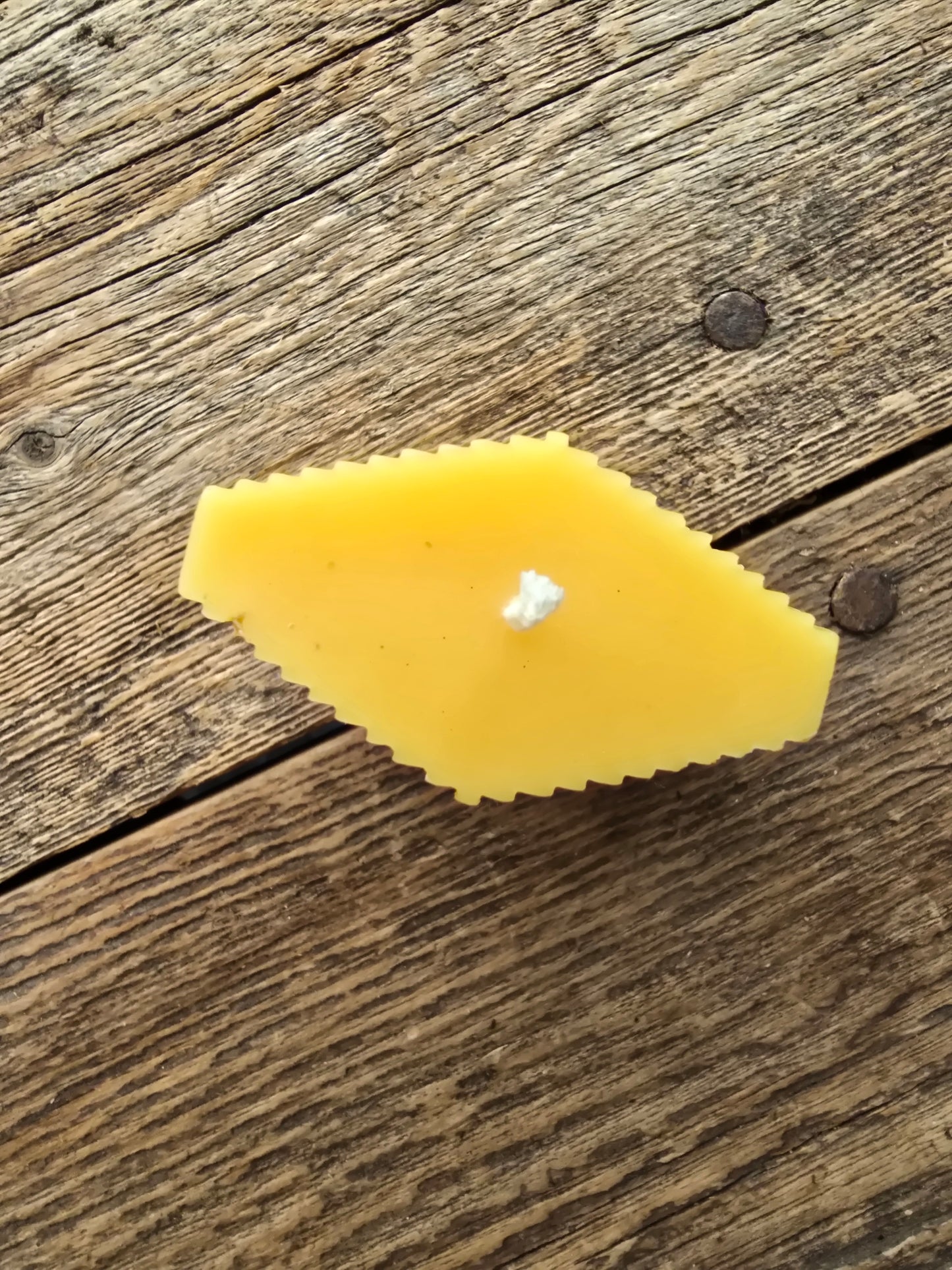 Eternal Cross | Geometric Beeswax Candle