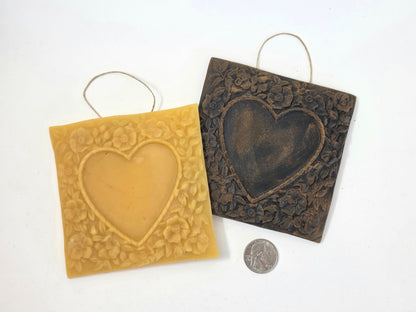 Floral Heart Frame | Beeswax Ornament
