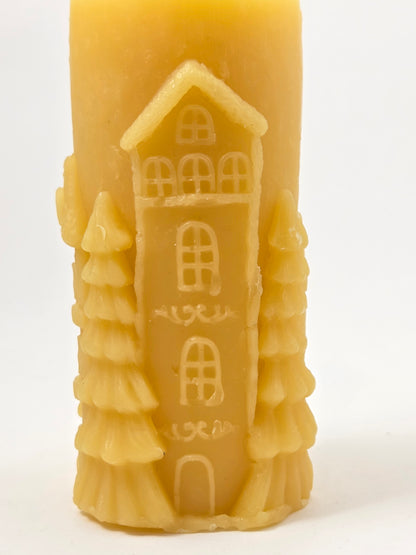 Clock Tower Pillar | Beeswax Candle