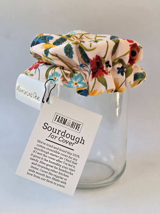 Wildflower Jar Covers | Reversible 100% Cotton