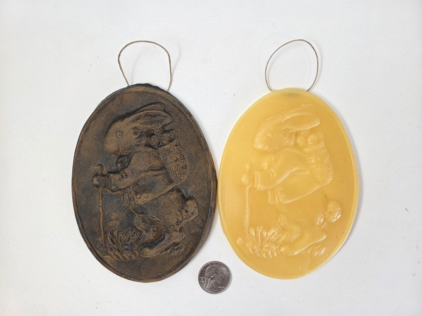 Hiking Bunny | Beeswax Ornament