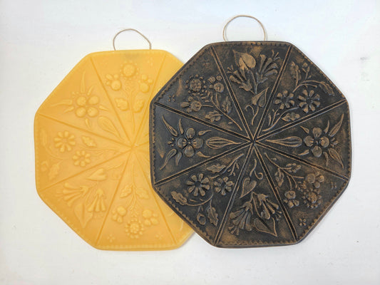 Wildflower Field | Beeswax Ornament / Wall Plaque