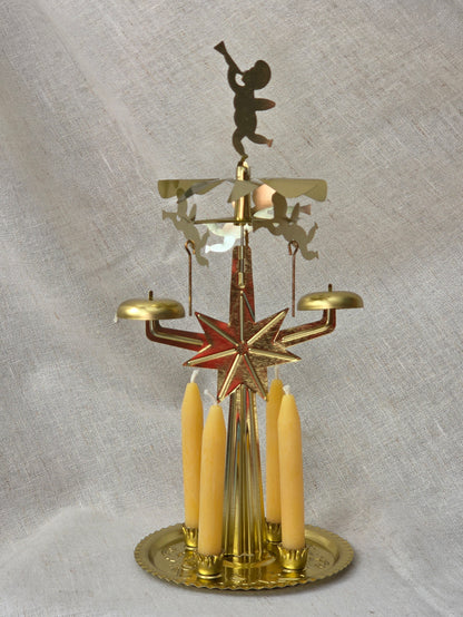 Angel Bells Chime Candle Carousel | Holiday Candle Spinner