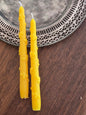 Bee Dance Taper - Set of 2 | Beeswax Candles