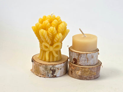 Bringing in the Sheaves | Beeswax Wheat Candle