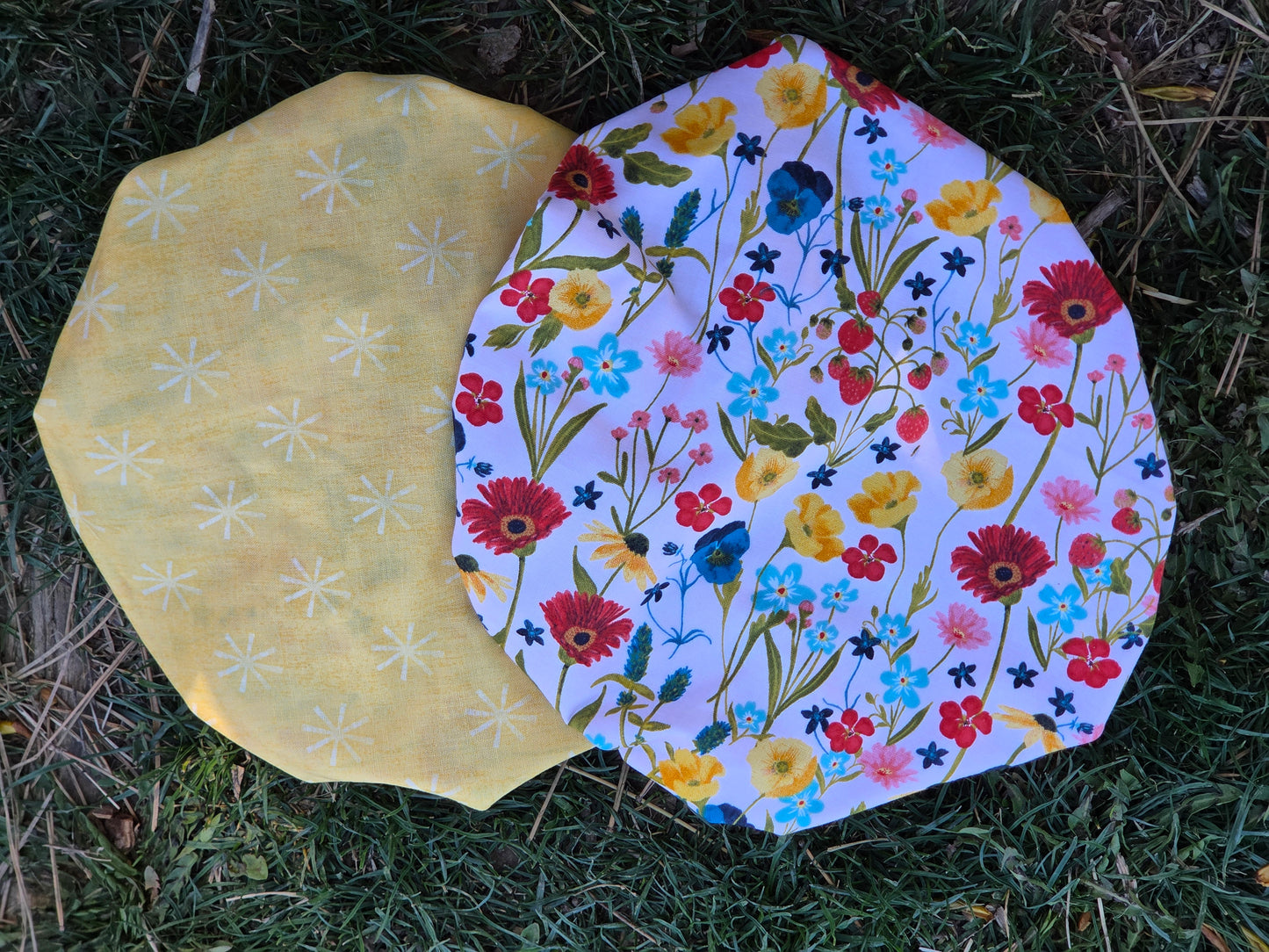 Wildflower Bowl Cover | Reversible 100% Cotton