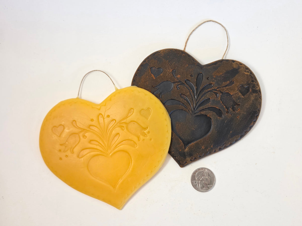 Folk Art Heart | Beeswax Ornament