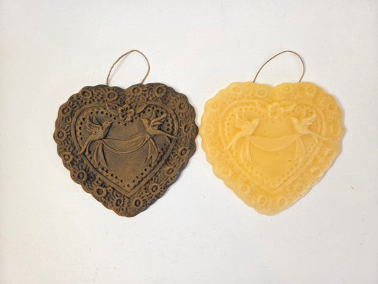 Romantic Heart | Beeswax Ornament