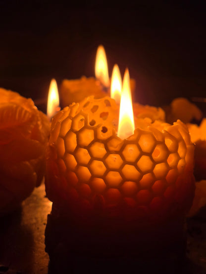 Perfect Pollinators Pillar | Beeswax Candle
