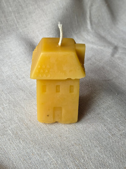 Little House - Square Roof | Beeswax Candle