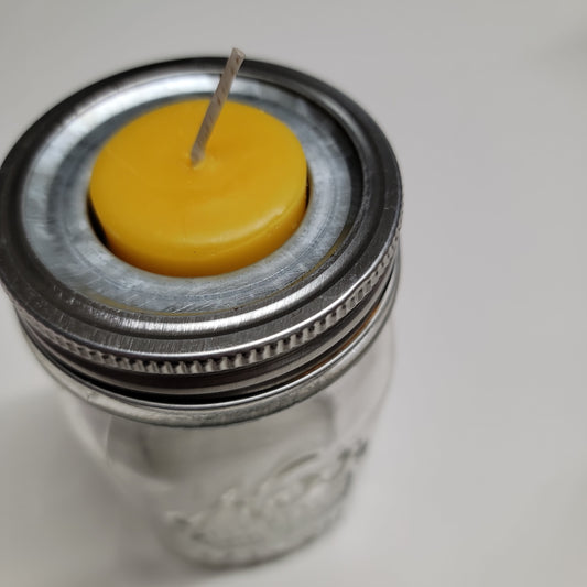 Lights out! - Beeswax candle holder for tealights and votives