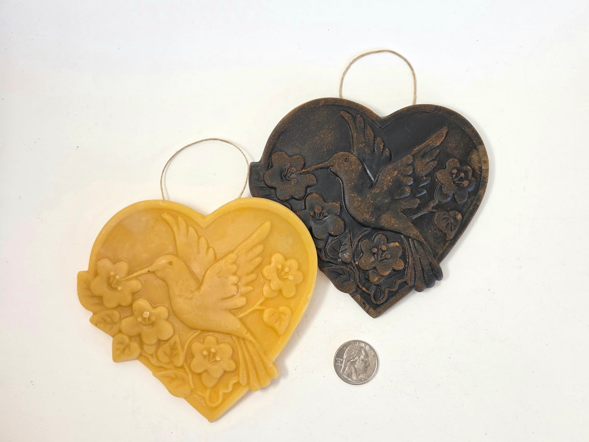 Hummingbird Heart | Beeswax Ornament