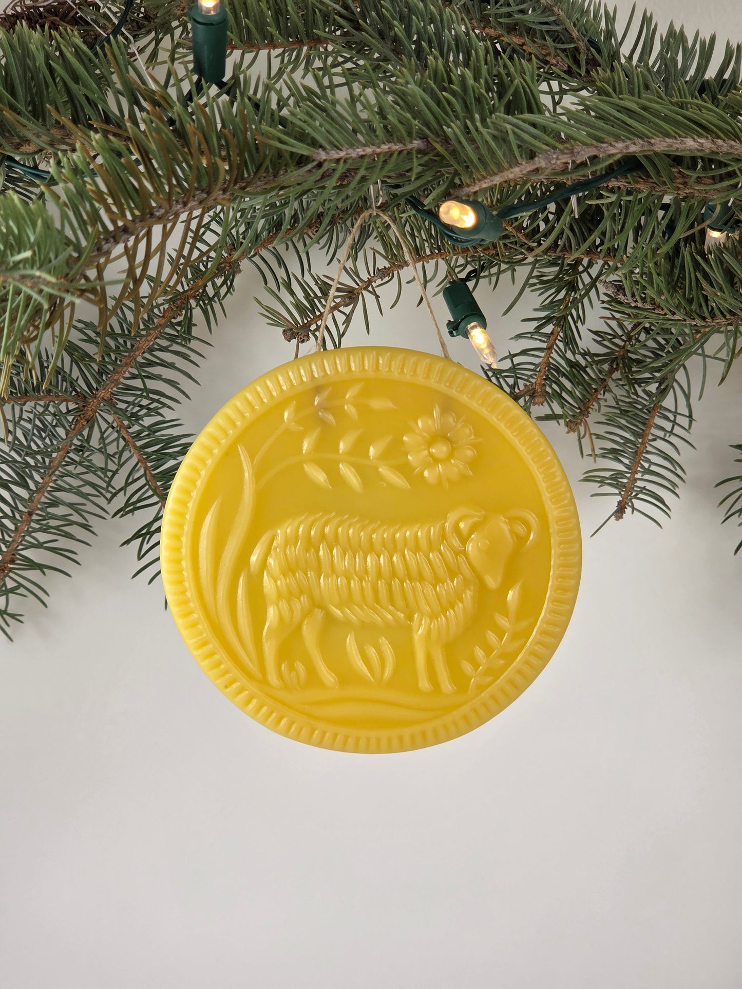 The Old Homestead Sheep | Beeswax Ornament