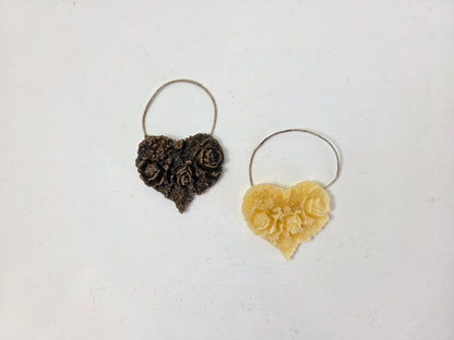 Tiny Roses Heart | Beeswax Ornament