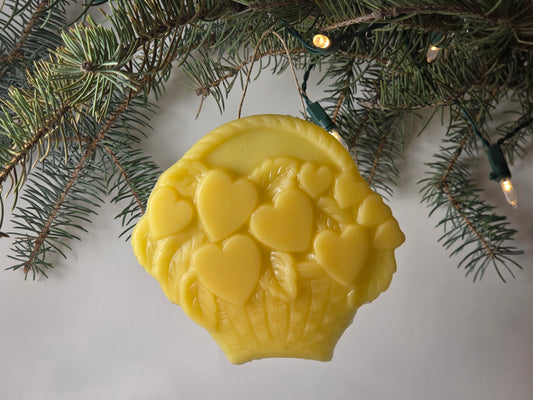 Basket of Hearts | Beeswax Ornament