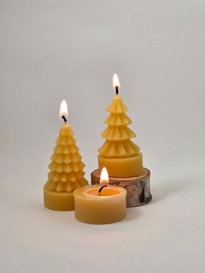 Tea Light Trees Set | Beeswax Candles