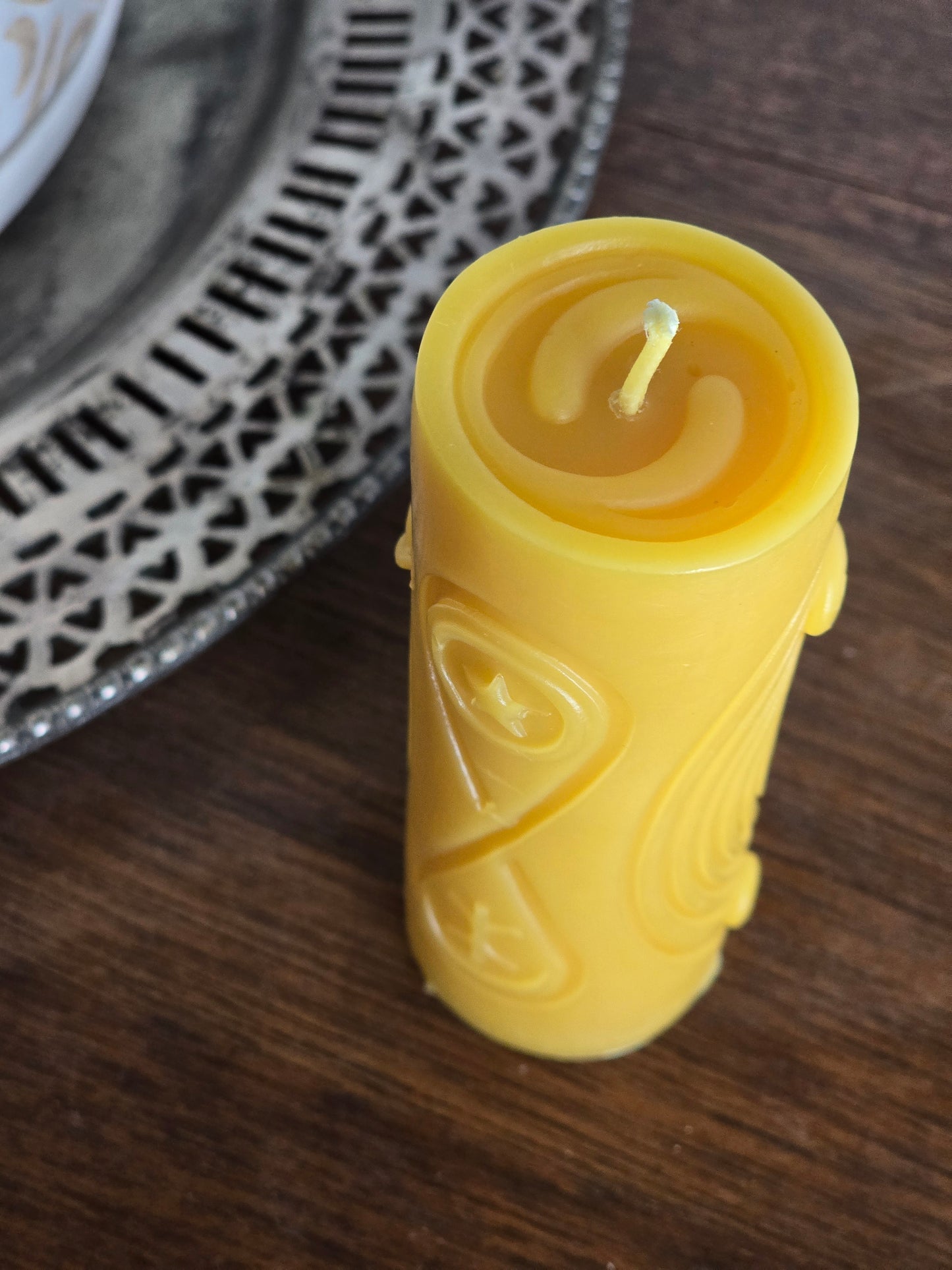Eternal Star Pillar | Beeswax Candle