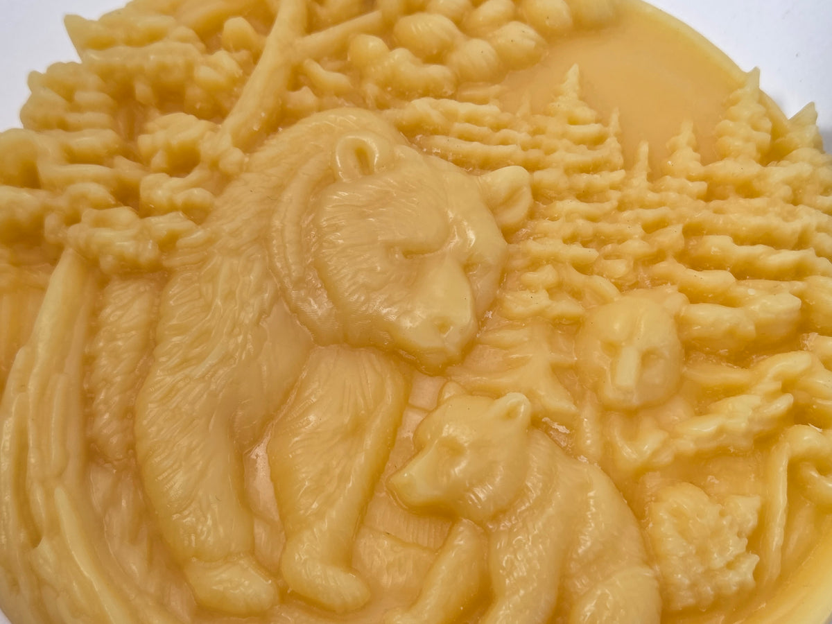 Mama and Cubs | Beeswax Ornament