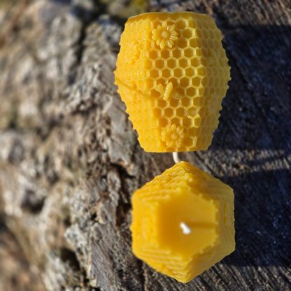 Geo Hive | Beeswax Candle