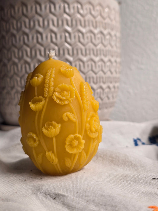 Poppy Egg | Beeswax Candle
