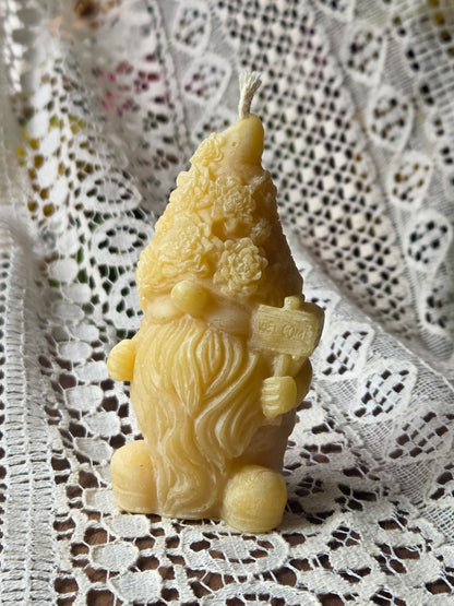 Gardener Gnome | Beeswax Candle