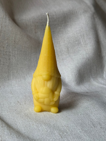 Heart Gnome | Beeswax Candle