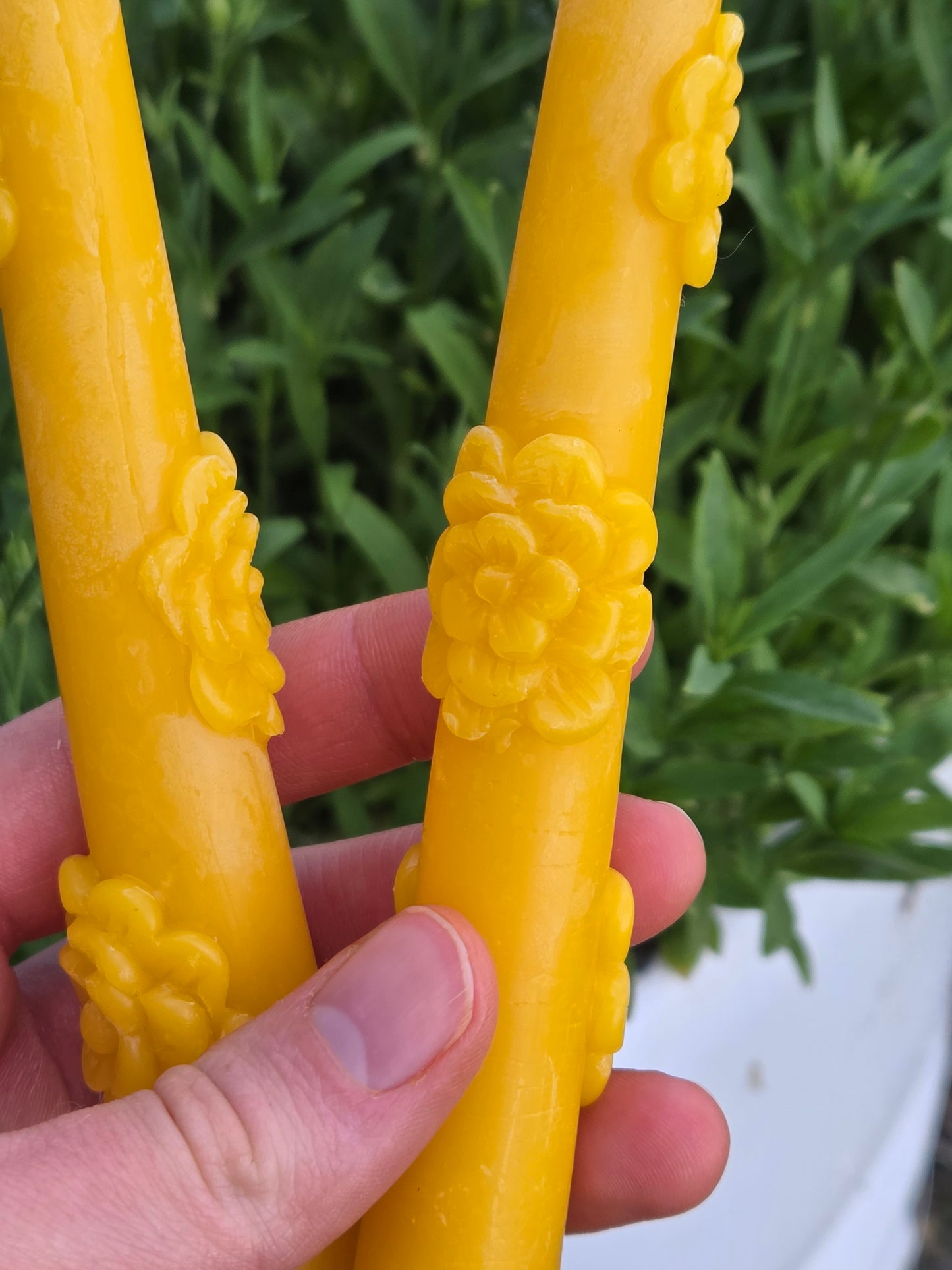 Carnation Taper - Set of 2 | Beeswax Candles