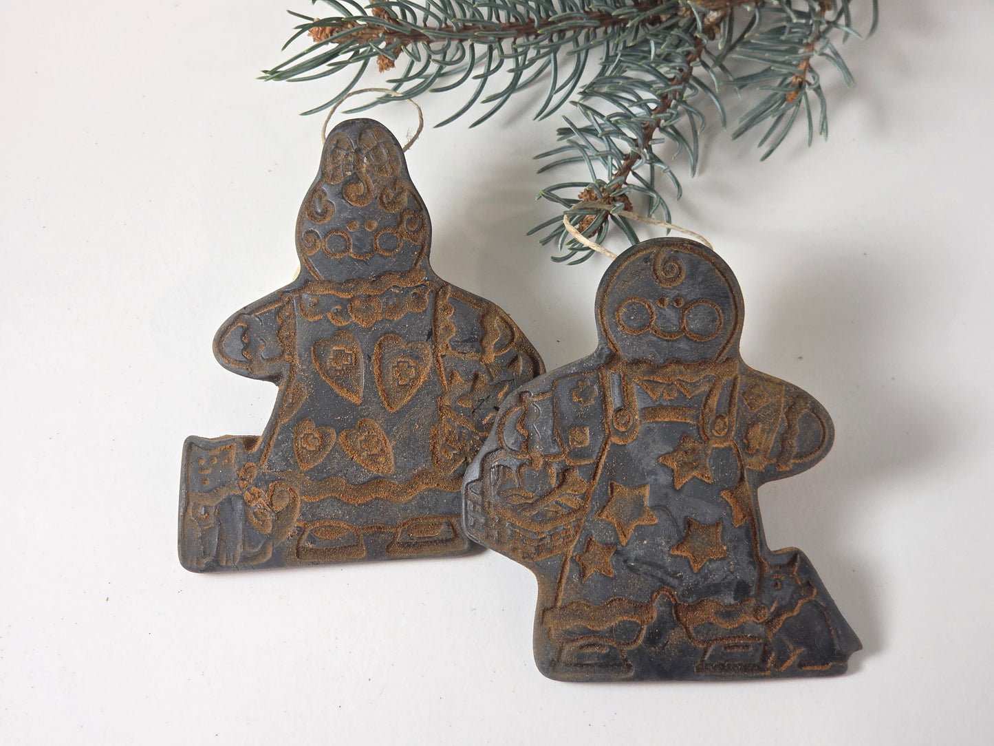 Ginger and Bradley Set | Beeswax Ornaments