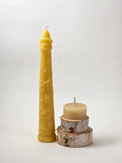Holiday Spirit Cone | Beeswax Candle