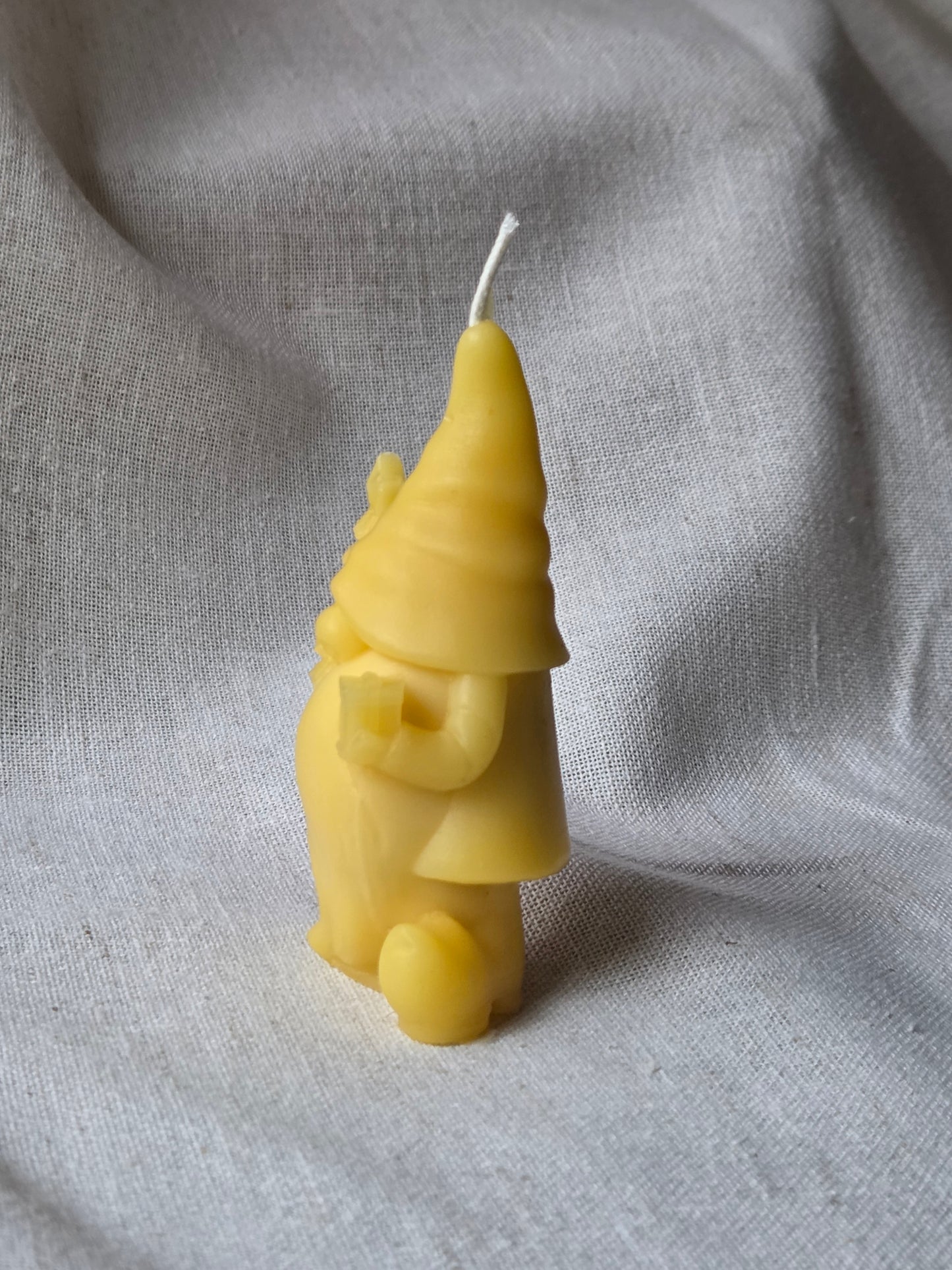 Christmas Morning Gnome | Beeswax candle