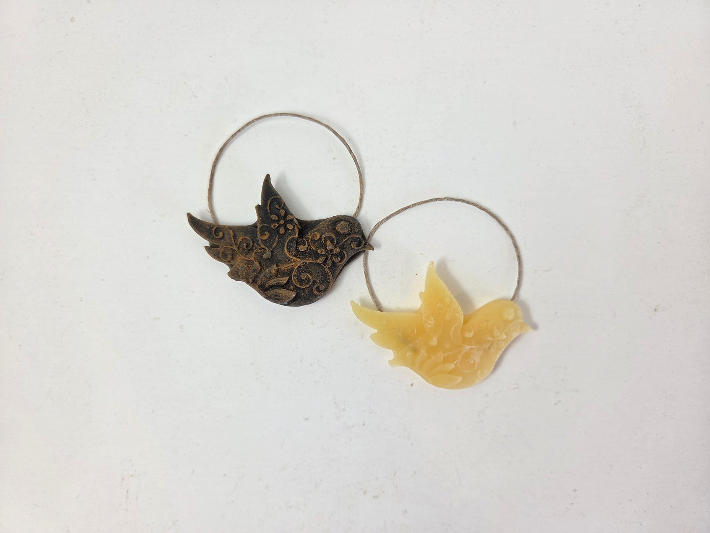 Tiny Floral Bird | Beeswax Ornament