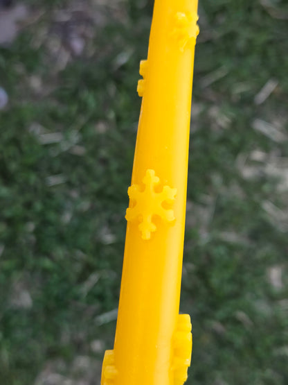 Snowflake Taper - Set of 2 | Beeswax Candles