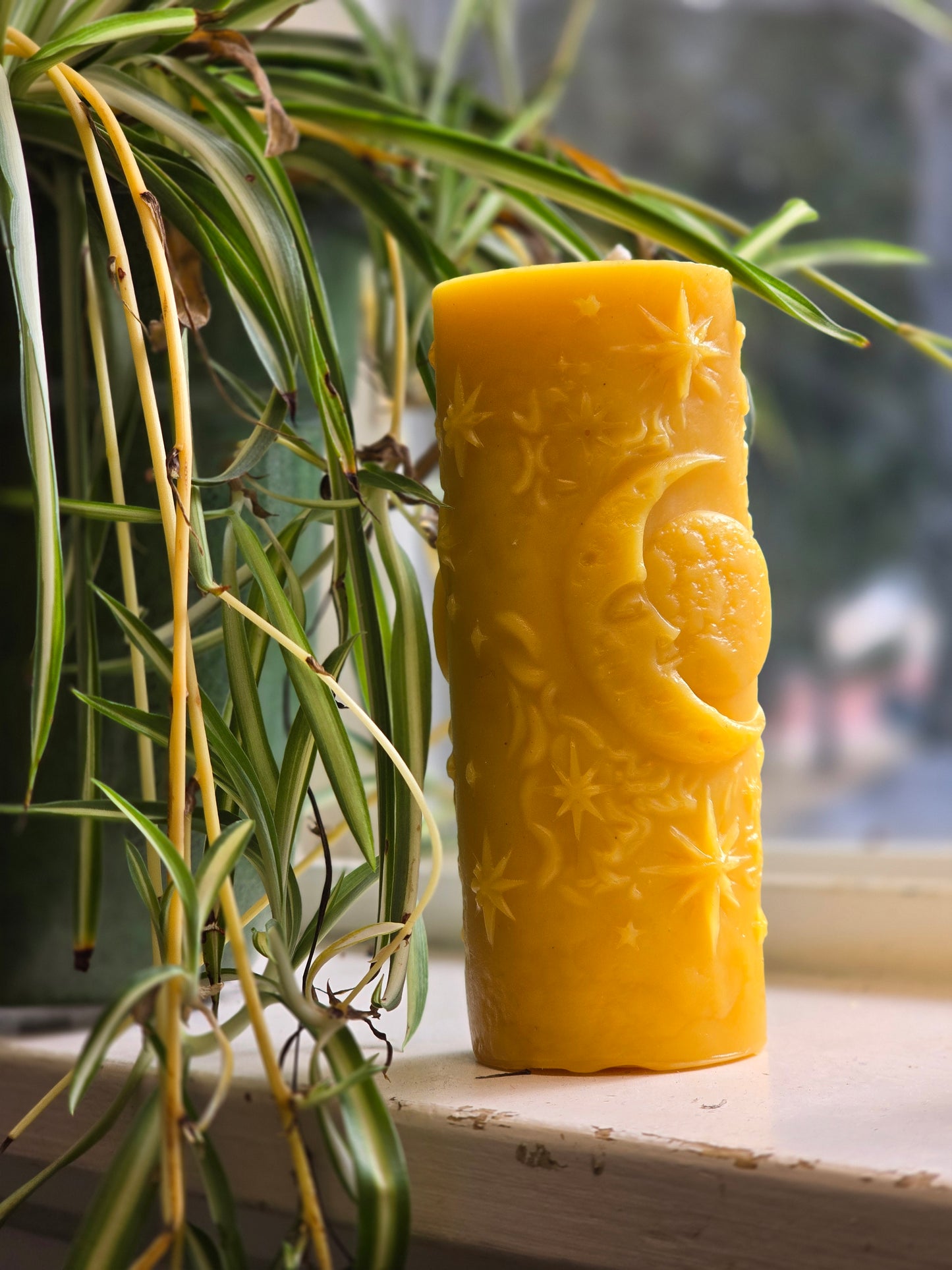 Goodnight Moon Pillar | Beeswax Candle