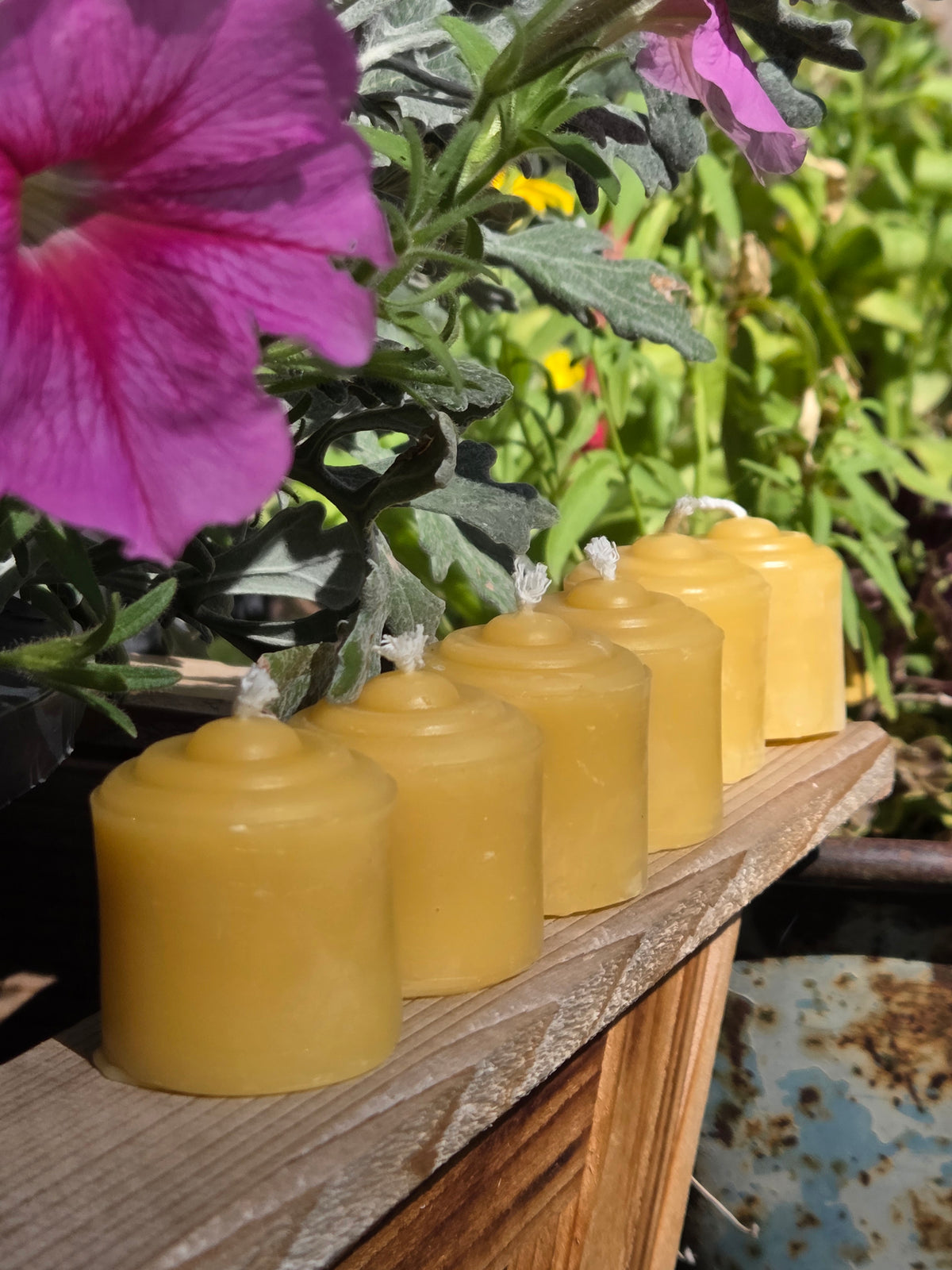 Rustic Votives - Pack of 6 | Beeswax Candles