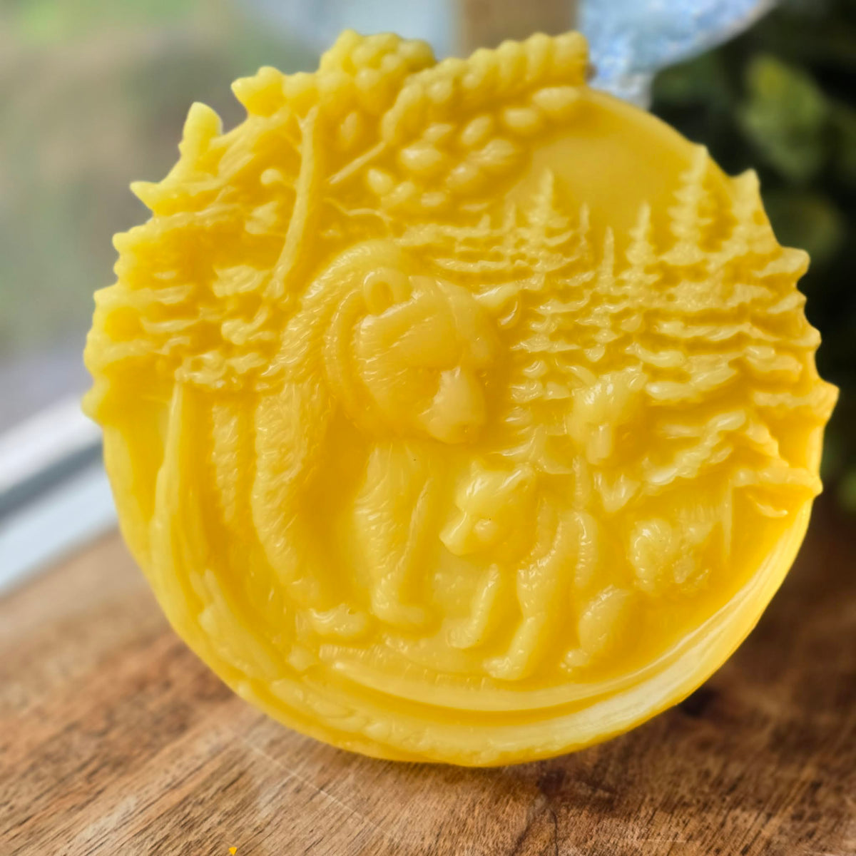 Mama and Cubs | Beeswax Ornament