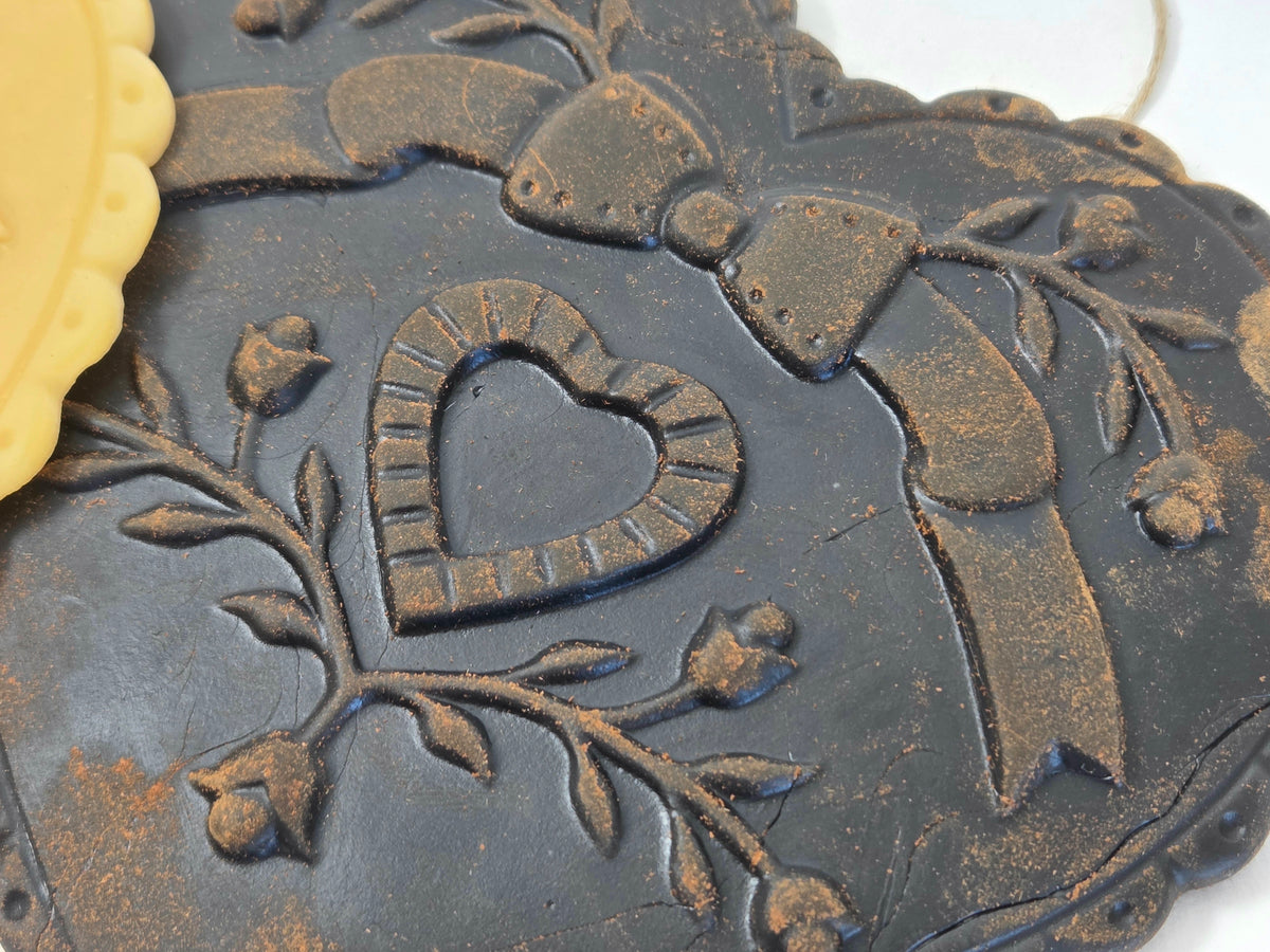 Floral Flourish Heart | Beeswax Ornament