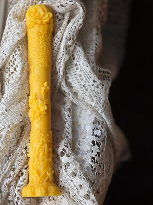 Sacred Ceremonies Pillar | Beeswax Candle